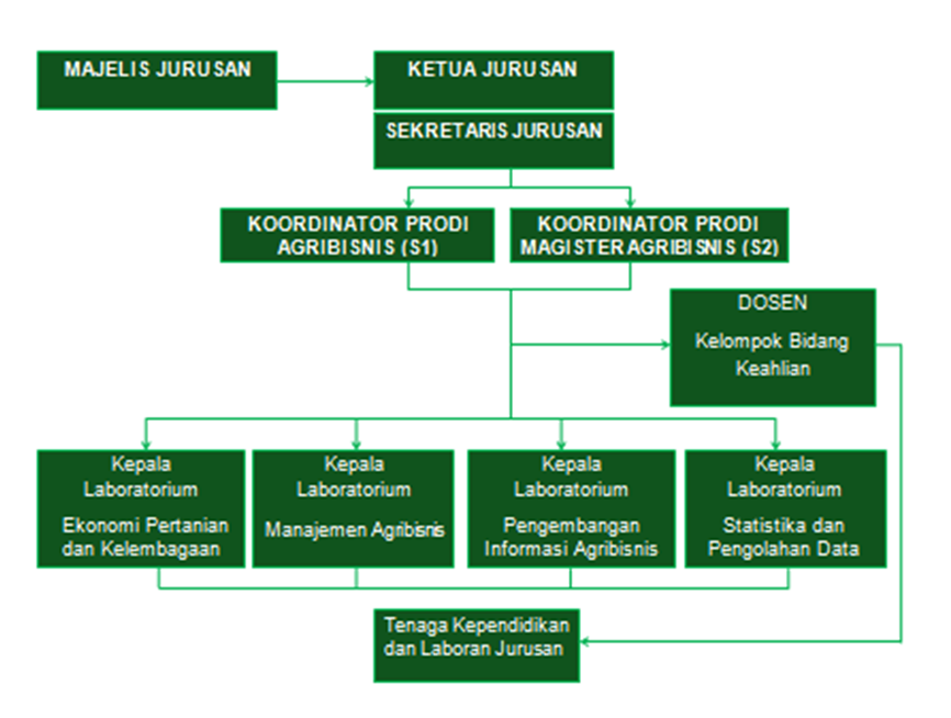 Struktur Organisasi Program Studi Agribisnis