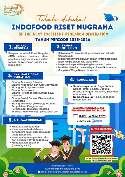 WEBINAR SOSIALISASI INDOFOOD RISET NUGRAHA 2025/2026