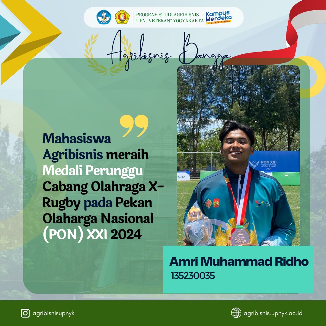 Mahasiwa Agribisnis Merah Medali Perunggu pada Pekan Olaharga Nasional (PON)XXI 
