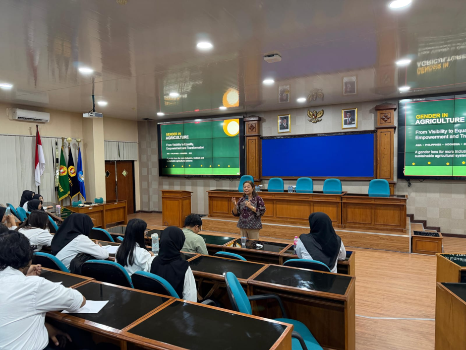 Fakultas Pertanian UPN “Veteran” Yogyakarta Gelar Guest Lecture Internasional Bahas Kesetaraan Gender di Sektor Pertanian dan Peluang Usaha Kecil