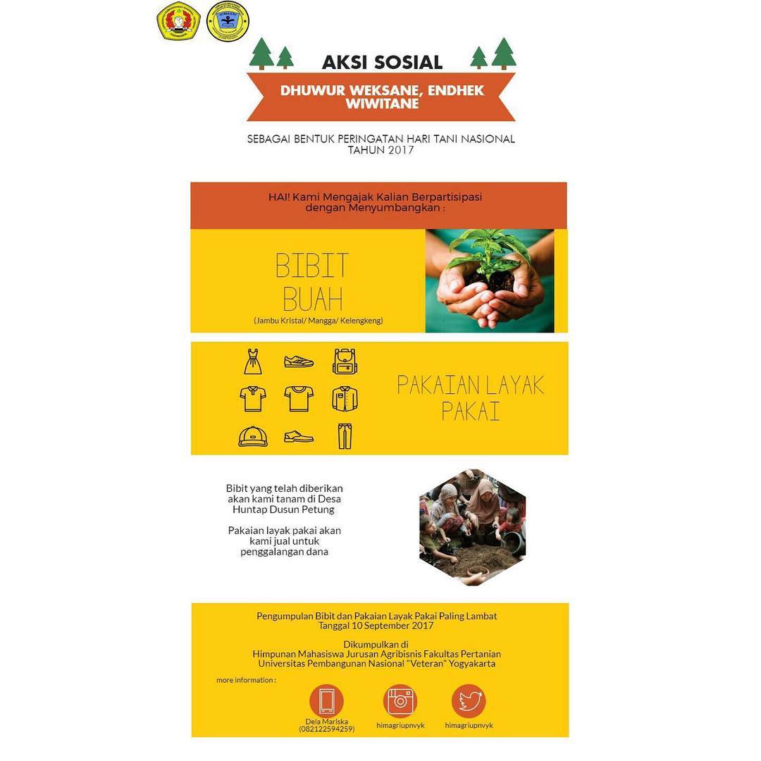 AKSI SOSIAL- HIMAGRI DALAM RANGKA HARI TANI NASIONAL